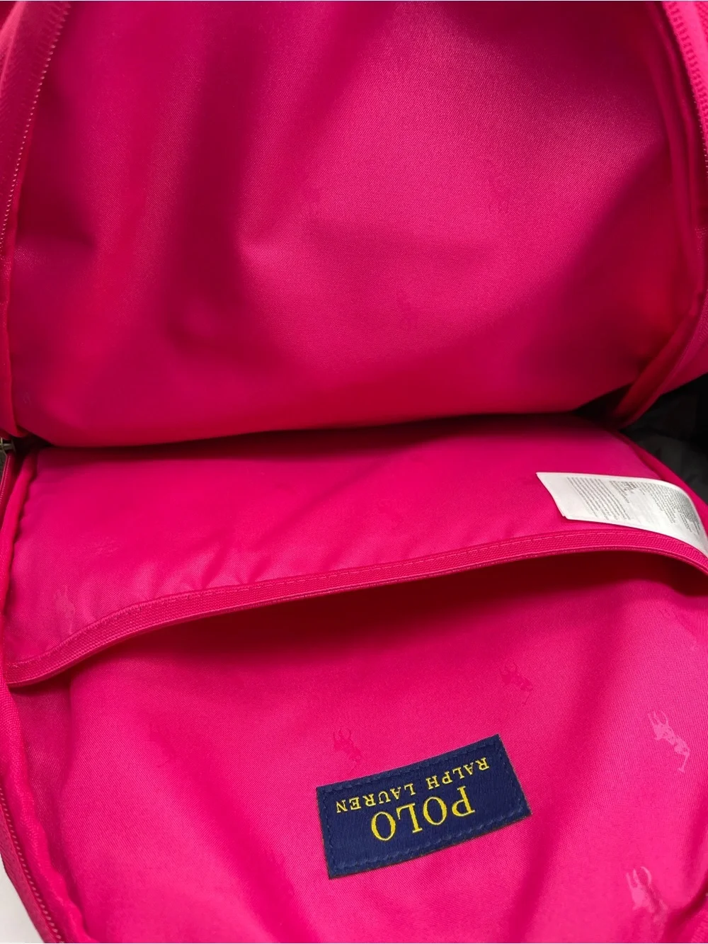 Polo Ralph Lauren Canvas Backpack Pink Classic School Bag Pack 9AR151-ADP